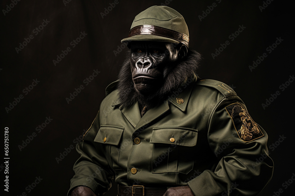 cool kingkong wearing military clothes cool kingkong wearing military clothes