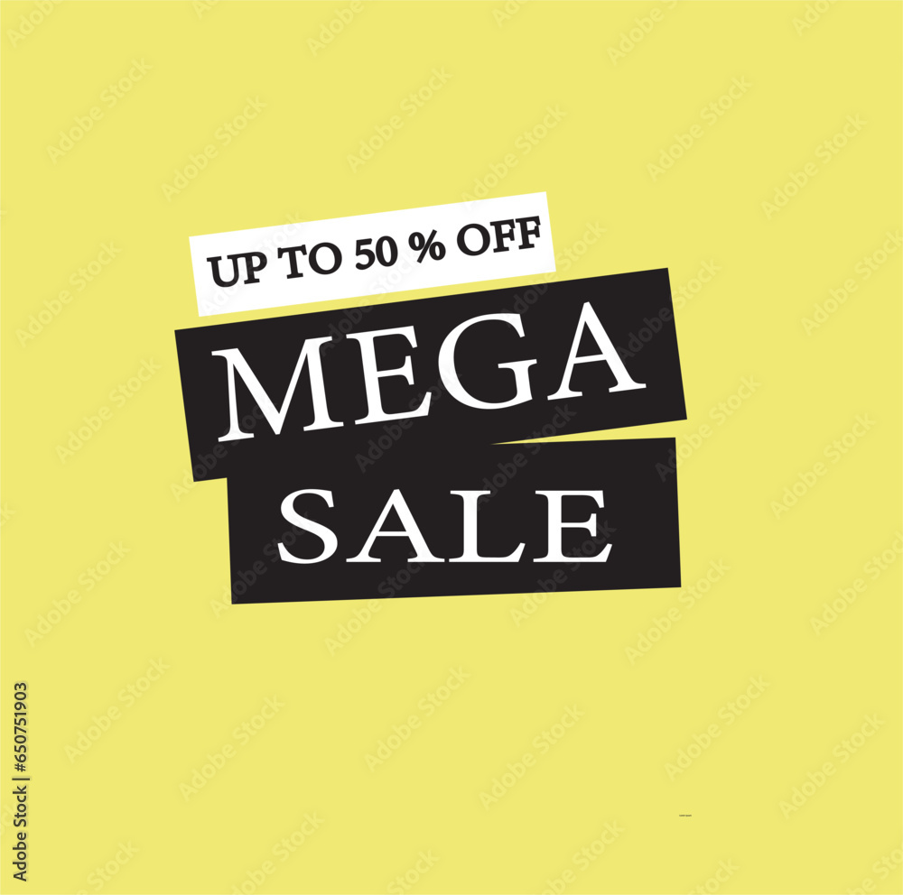 Obraz premium Sale banner template design, Big sale special offer. Vector illustration. 