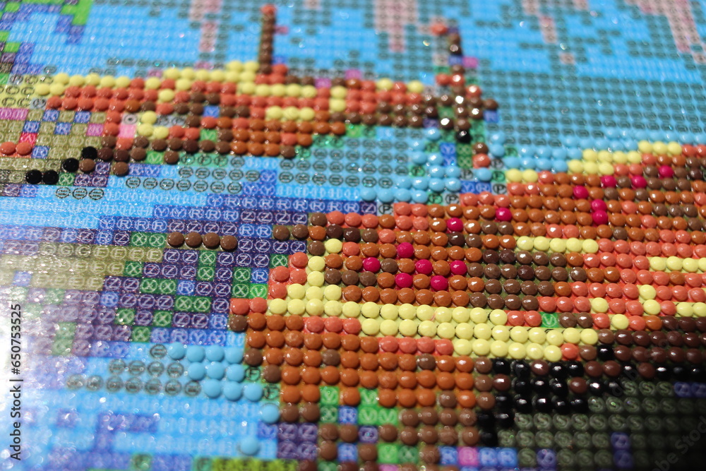 diamond mosaic intermediate painting assembly process diamond mosaic intermediate painting assembly process