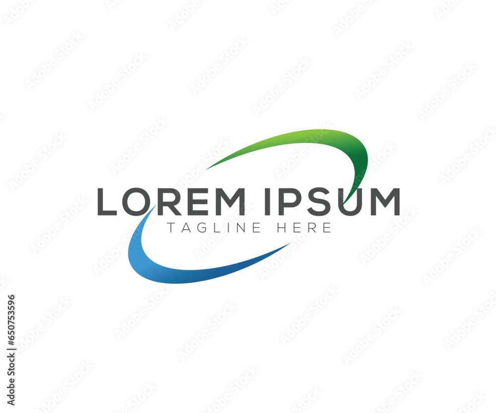 Fototapeta premium Curve logo design vector