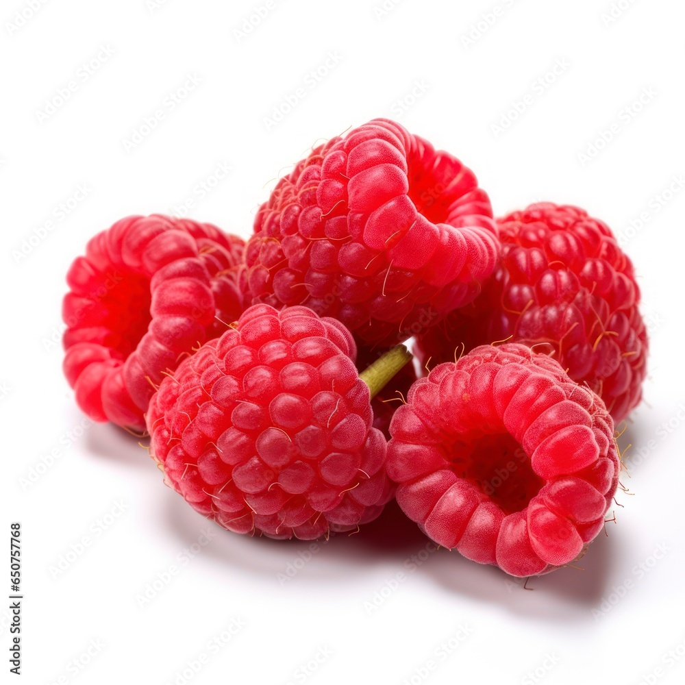 Raspberries isolated on a white background Raspberries isolated on a white background