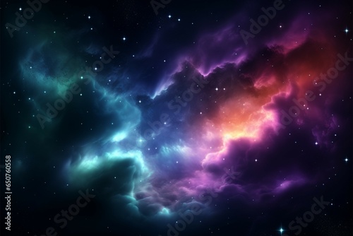 Celestial wonder Nebula painting the night sky with radiant stars