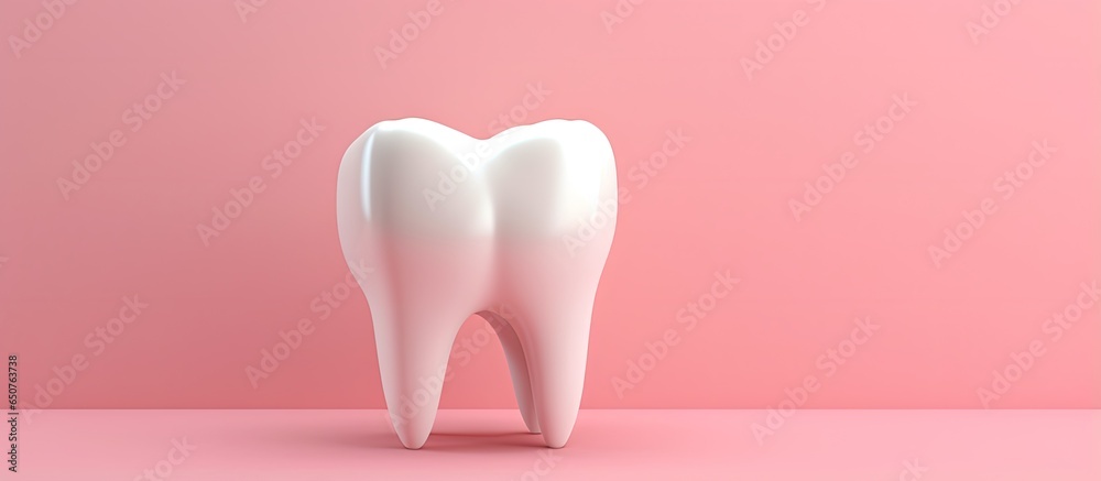 Battery operated tooth model set against isolated pastel background Copy space Battery operated tooth model set against isolated pastel background Copy space