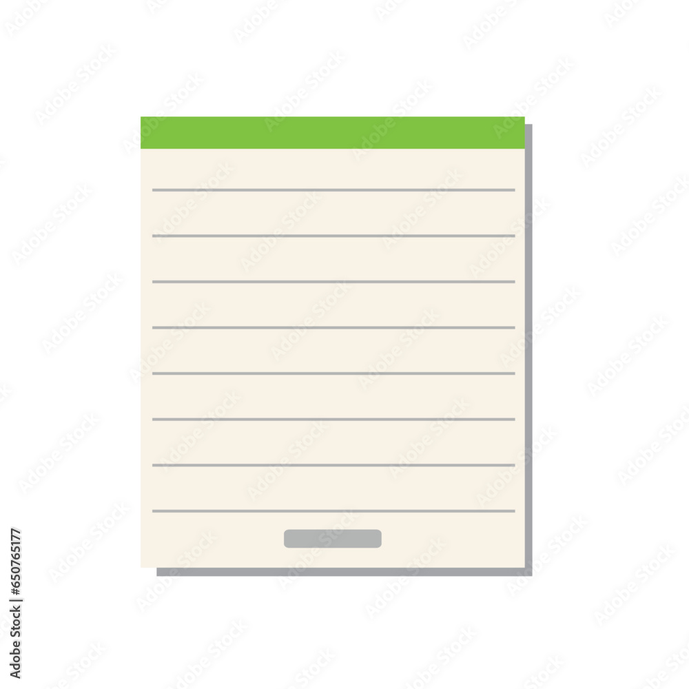 Paper notes or notepad icon, flat design style illustration - Vector Paper notes or notepad icon, flat design style illustration - Vector