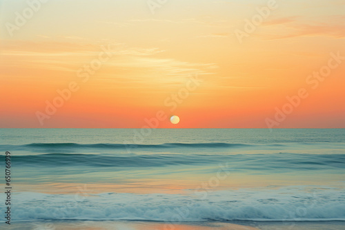 Beach Horizon Lit Sunset Palette with Golden Sands and Cool Ocean Blues  Palette  Lit Sunset