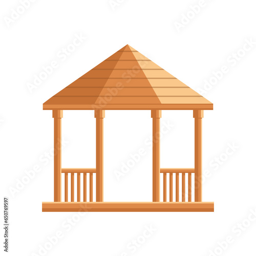 gazebos design vector icon flat illustration