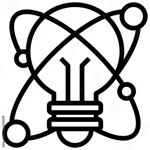 Idea generation flat icon,linear,outline,graphic,illustration