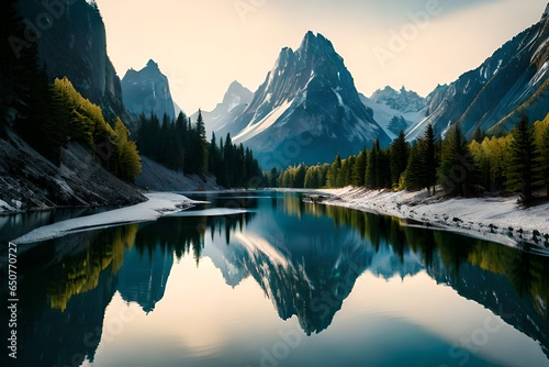 lake in the mountains © Muhammadfarhan
