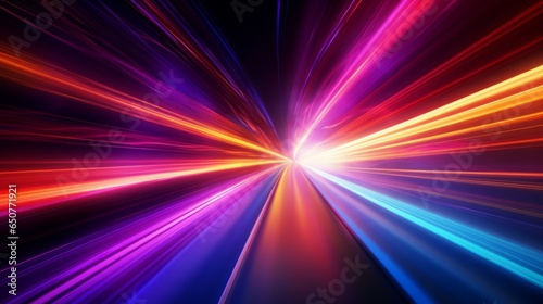 Colorful abstract background with vibrant light lines