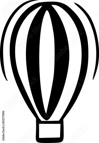 hot air balloon icon vector symbol design illustration