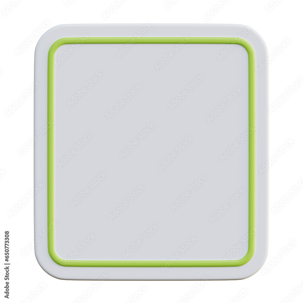 Square shape with frame For designing infographics, 3D renders Square shape with frame For designing infographics, 3D renders