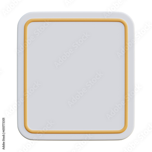 Wallpaper Mural Square shape with frame For designing infographics, 3D renders Torontodigital.ca