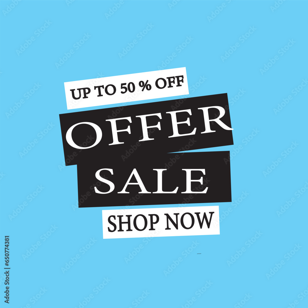 Obraz premium Sale banner template design, Big sale special offer. Vector illustration. 