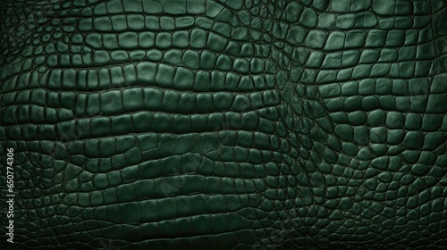 Close-up of crocodile leather texture print background. Reptile skin backdrop for fashion, textile, print, banner