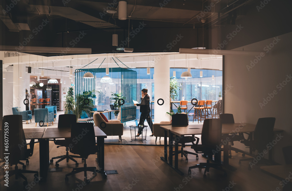 Interior of modern creative office