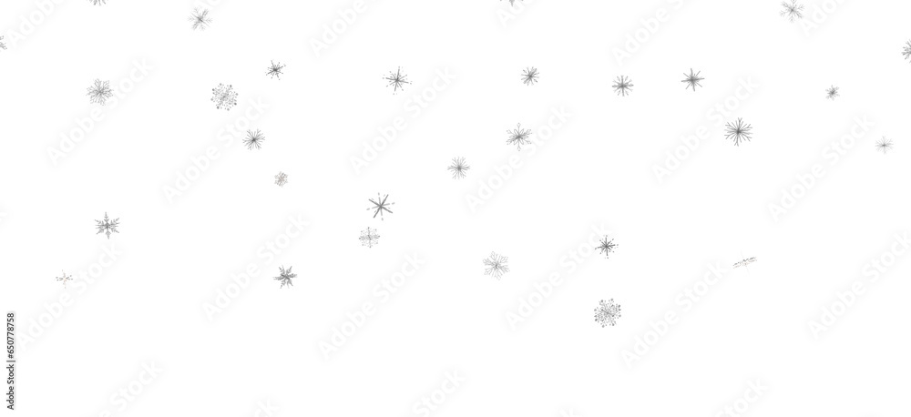 Snowflake Cascade: Mesmerizing 3D Illustration Depicting Descending Christmas Snowflakes Snowflake Cascade: Mesmerizing 3D Illustration Depicting Descending Christmas Snowflakes