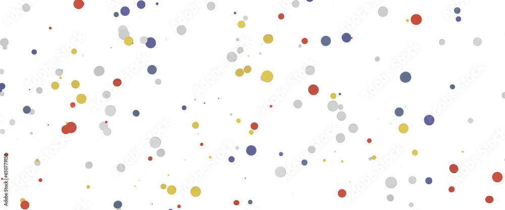  Colorful confetti on white background