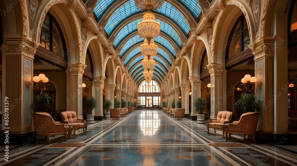 Interior of the Venetian hotel in Las Vegas.