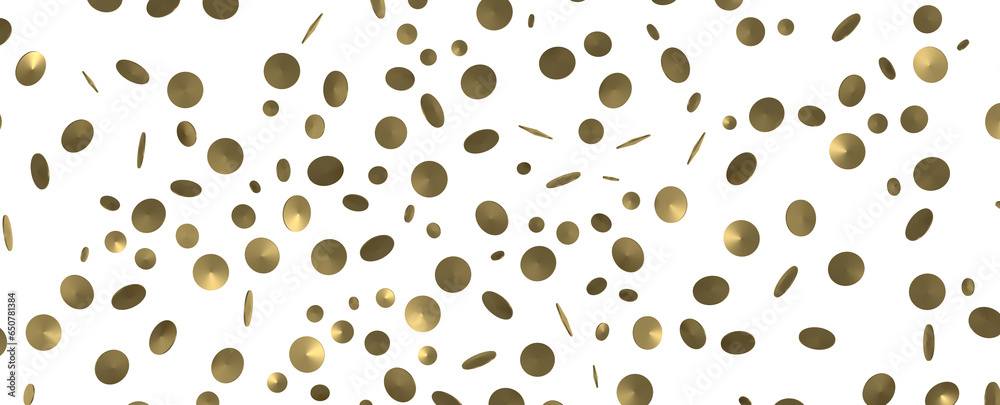 Glittering Triumph: Mind-Blowing 3D Illustration of Golden Confetti Celebration Glittering Triumph: Mind-Blowing 3D Illustration of Golden Confetti Celebration