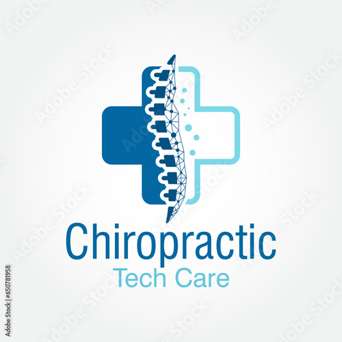 chiropractic logo design vector template, spine logo, physiotherapy logo design