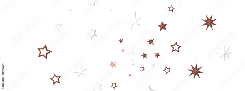 Celestial Christmas Symphony: Enthralling 3D Illustration of Falling Holiday Starbursts Celestial Christmas Symphony: Enthralling 3D Illustration of Falling Holiday Starbursts