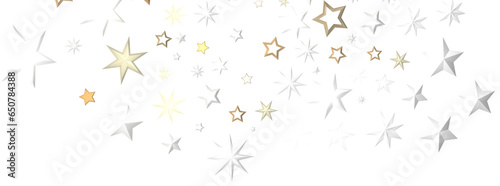 Stars - stars. Confetti celebration, Falling golden abstract decoration for party, birthday celebrate,