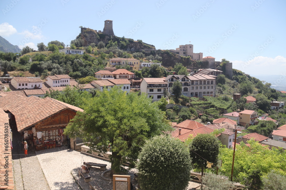 Ville de Kruja en Albanie