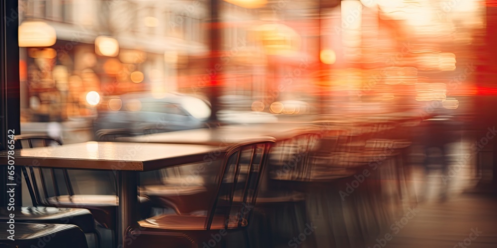 Urban elegance. Dinner in city. Captivating scene. Cafe chronicles. Moments in modern dining. Street side serenity. Restaurant blur