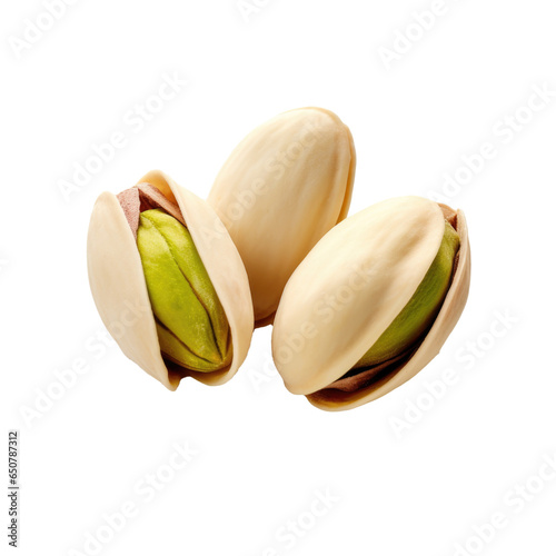Pistachios Isolated on a Tr...