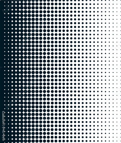 Halftone gradient, halftone dot pattern