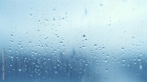 A rain-streaked window, capturing the beauty of nature's tears