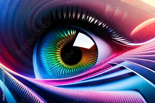 abstract blue eye