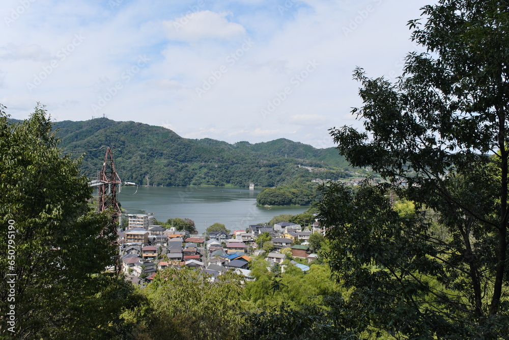 津久井湖城山の景色　View of Lake Tsukui Joyama