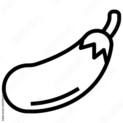 Eggplant filled outline icon,linear,outline,graphic,illustration