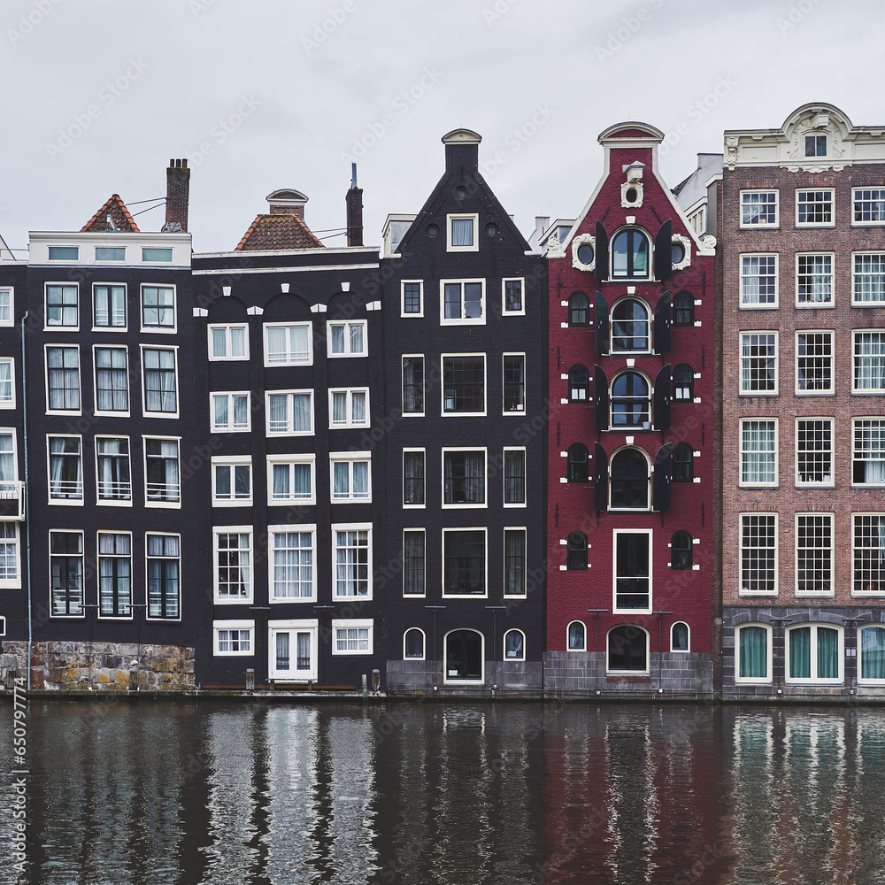 Canal houses of Amsterdam.
