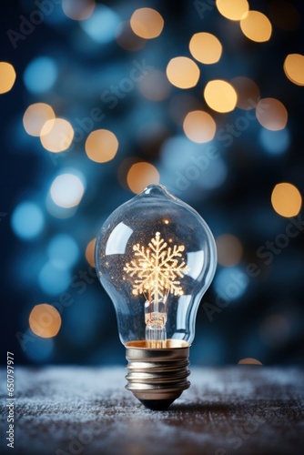 Cozy blue winter background