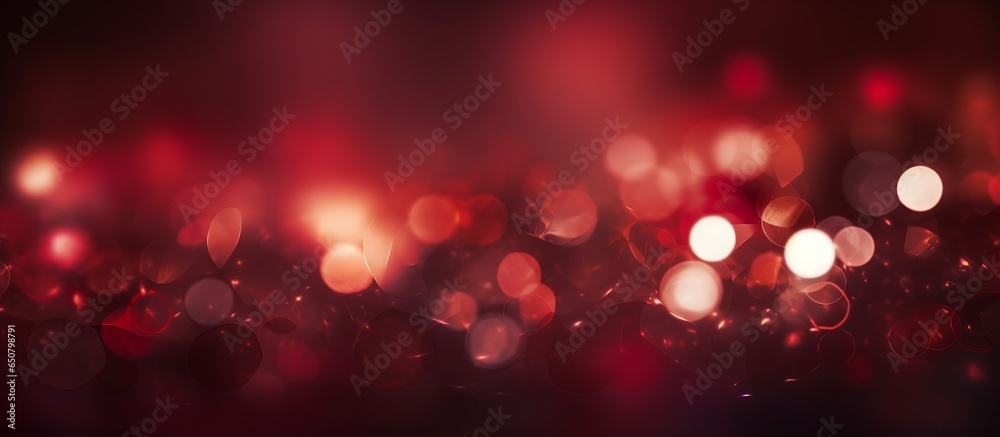 Abstract Christmas Red Bokeh background