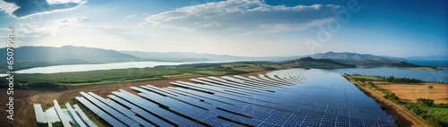 Sun panels in the field