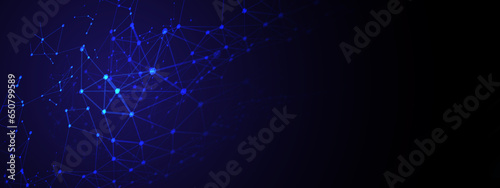 A beautiful Abstract digital technology background with network connection lines. 