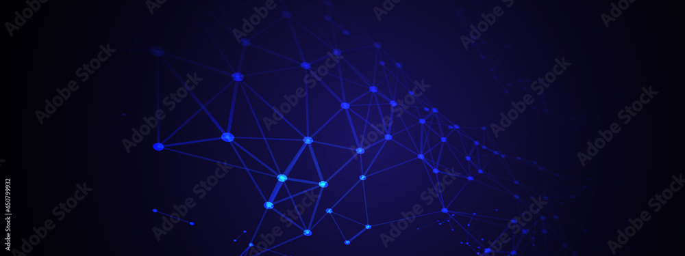 A beautiful Abstract digital technology background with network connection lines.	