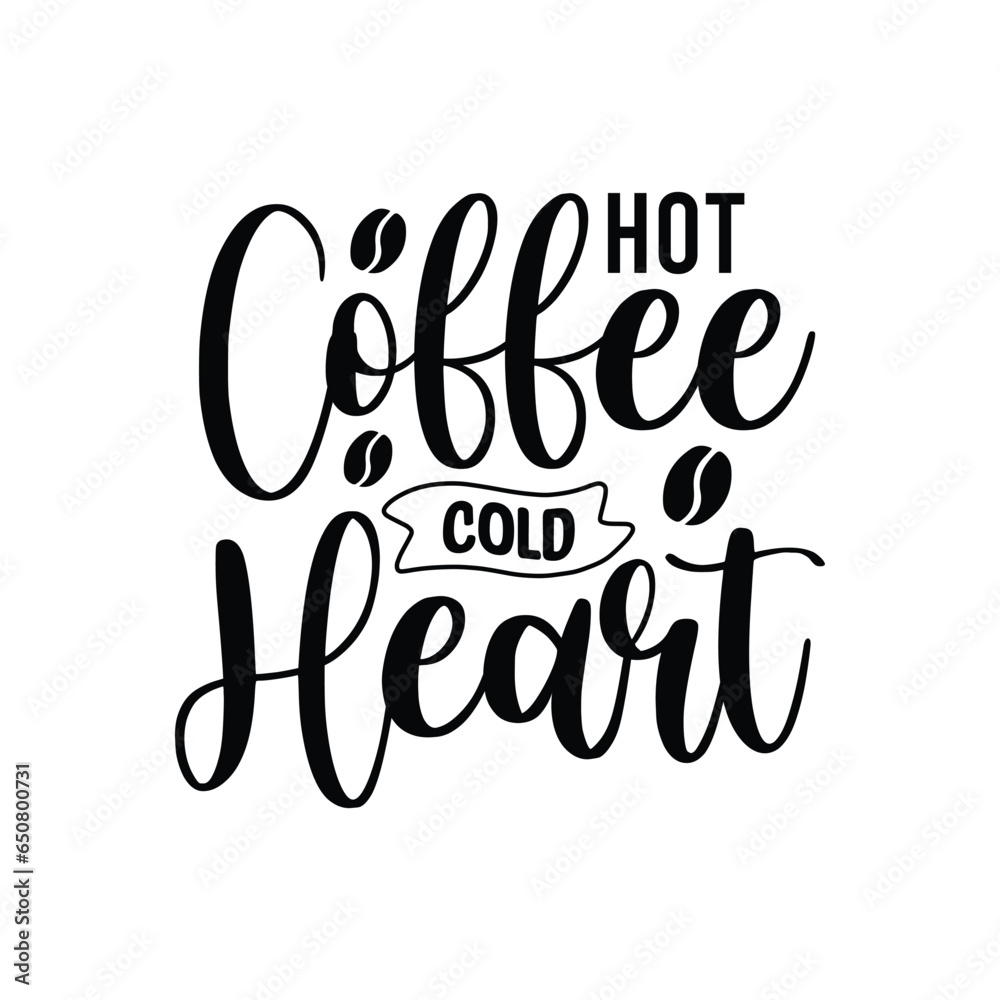 Fototapeta premium hot coffee cold heart