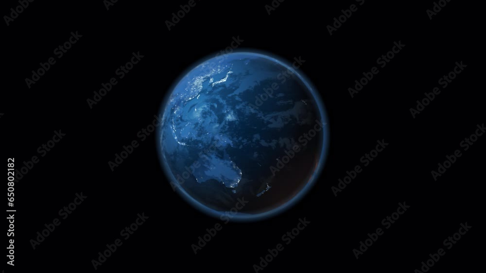 Looped globe 3d animation with alpha channel, light and dark color schemes, Earth rotation animation. Looped globe 3d animation with alpha channel, light and dark color schemes, Earth rotation animation.