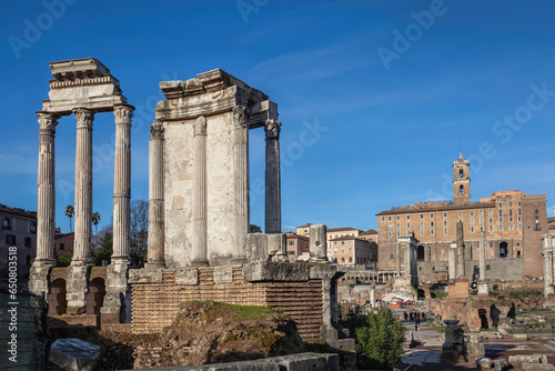 Temple of Vesta on Roman Forum in Rome, Italy