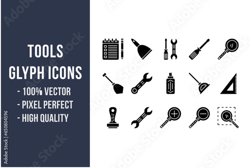 Tools Glyph Icons