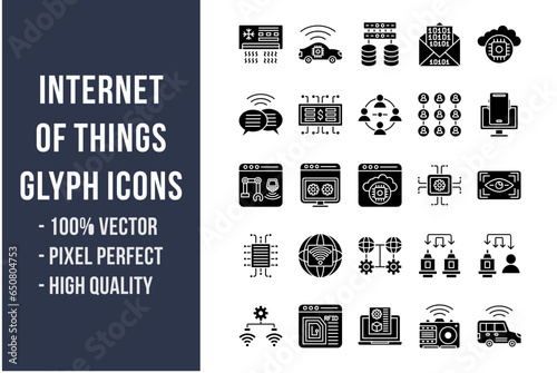 Internet of Things Glyph Icons