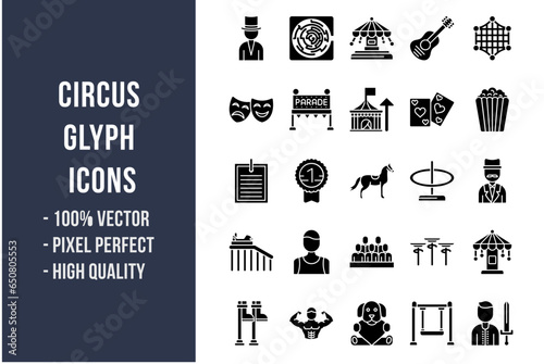 Circus Glyph Icons