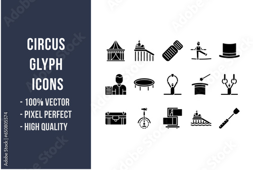 Circus Glyph Icons