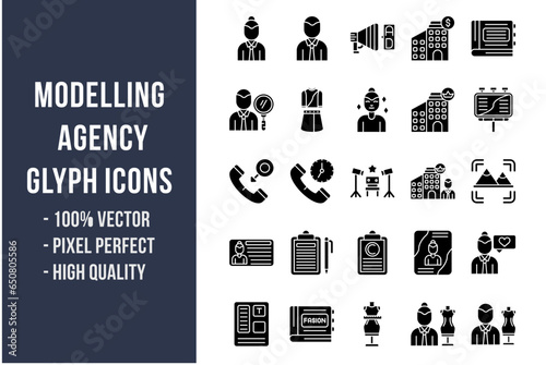 Modelling Agency Glyph Icons