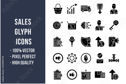 Sales Glyph Icons