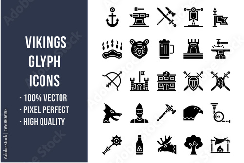 Vikings Glyph Icons